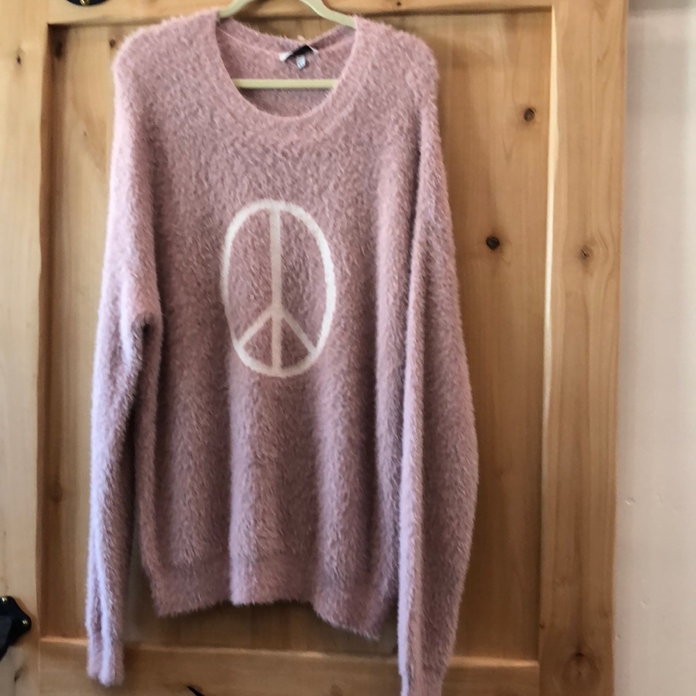 Peace sign sweater